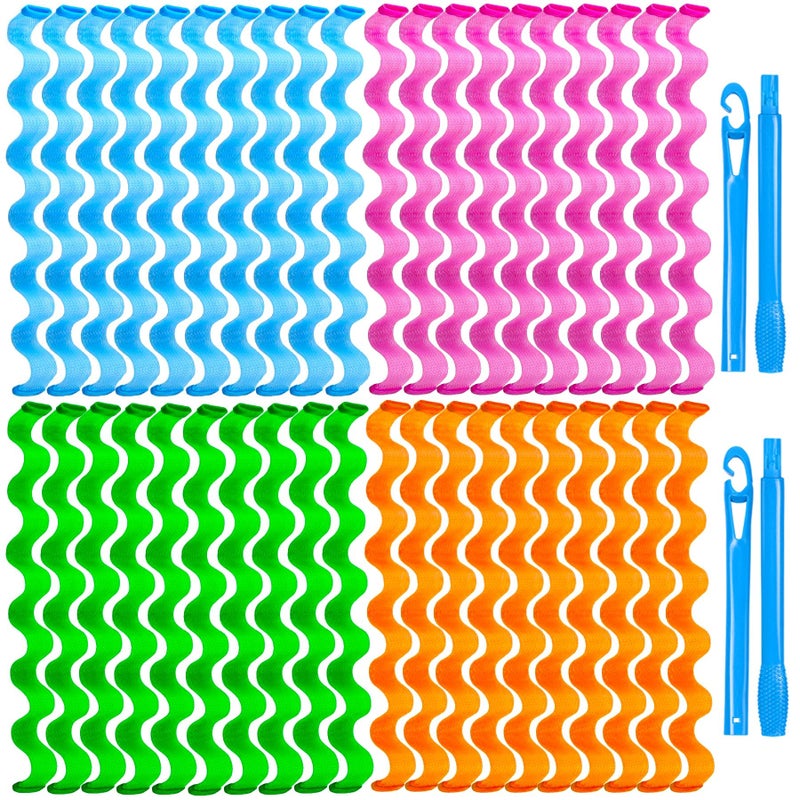 YEVYO 42 Pieces Heatless Waves Hair Curler, No Heat Damage Wavy Hair Curlers With 2 Sets Of Styling Hooks, Heatless Curls For Women Girls Long Medium Short Hair(4 Colors,30Cm/ 11.8"") - Image 1